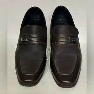 Calvin Klein Men\'s Brown Slip on Bartley Loafers wLogo, Size 12 Calvin Klein Men main image 3
